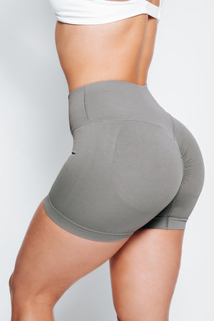 
                  
                    Load image into Gallery viewer, Rise Crossover Seamless Short- Grey
                  
                