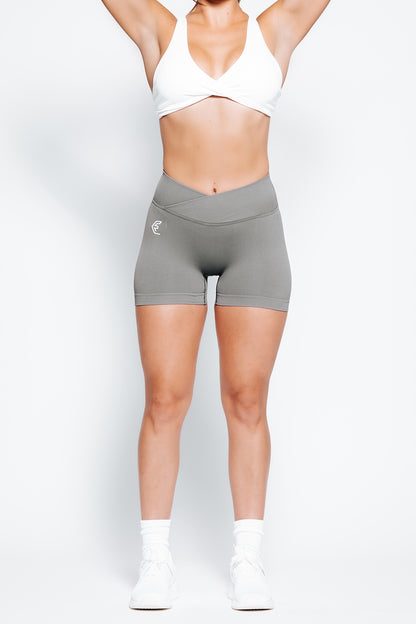 Rise Crossover Seamless Short- Grey
