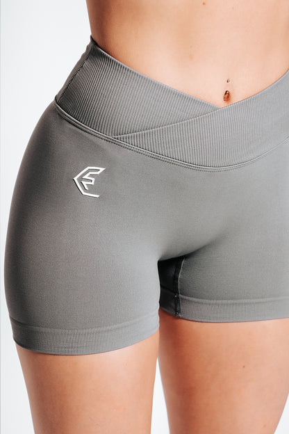 Rise Crossover Seamless Short- Grey