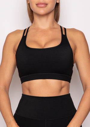 
                  
                    Load image into Gallery viewer, Ultra Luxe Acro Sport Bra Black
                  
                