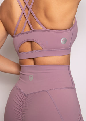 
                  
                    Load image into Gallery viewer, Ultra Luxe Acro Sport Bra Lilac
                  
                